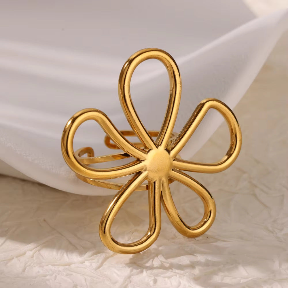 Anillos de acero - Flor