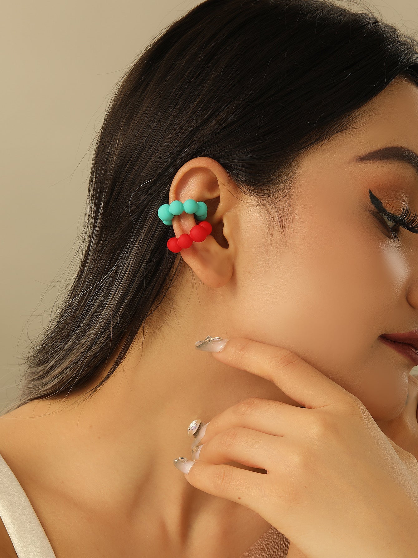 Earcuffs acrilicos de colores
