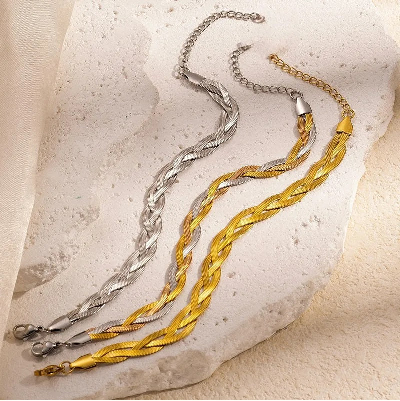 Pulsera de acero - Trenzada