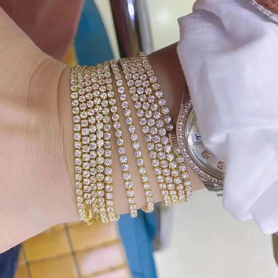 Pulsera ajustable tipo tennis bracelet