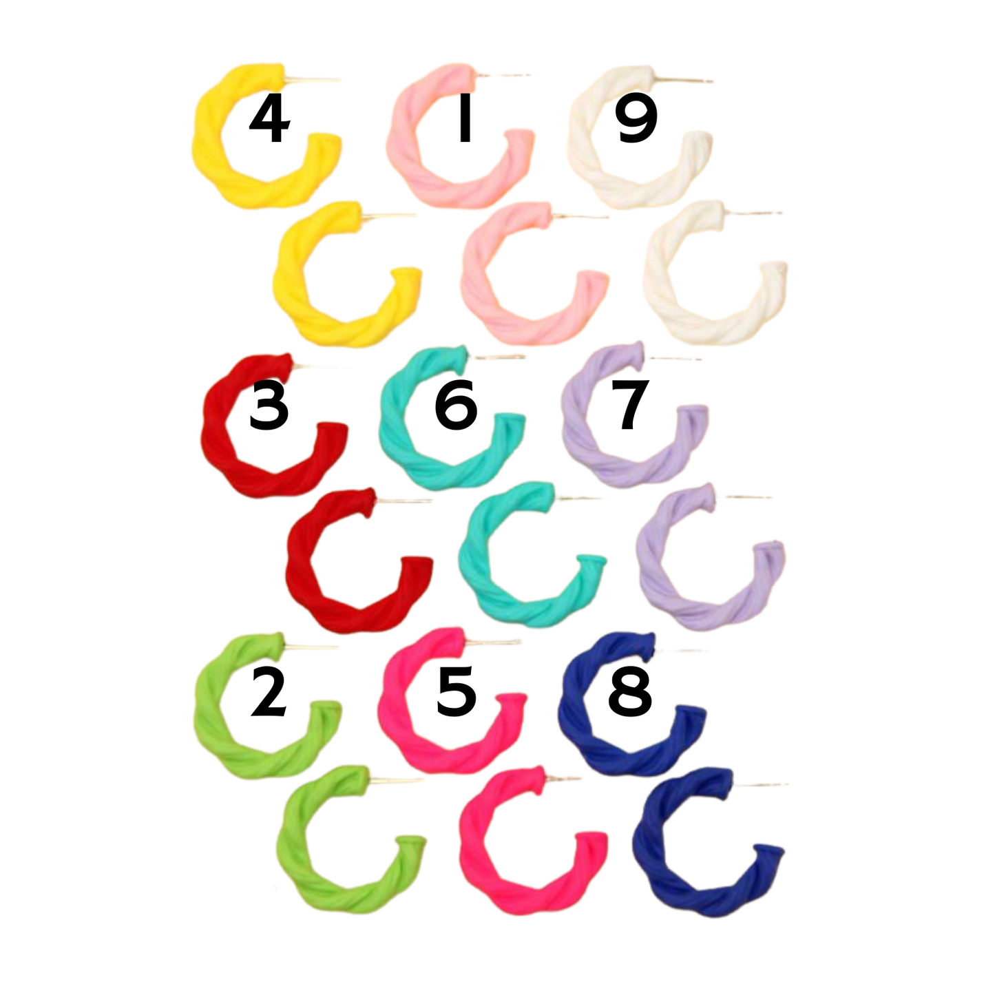Zarcillos acrilicos de colores