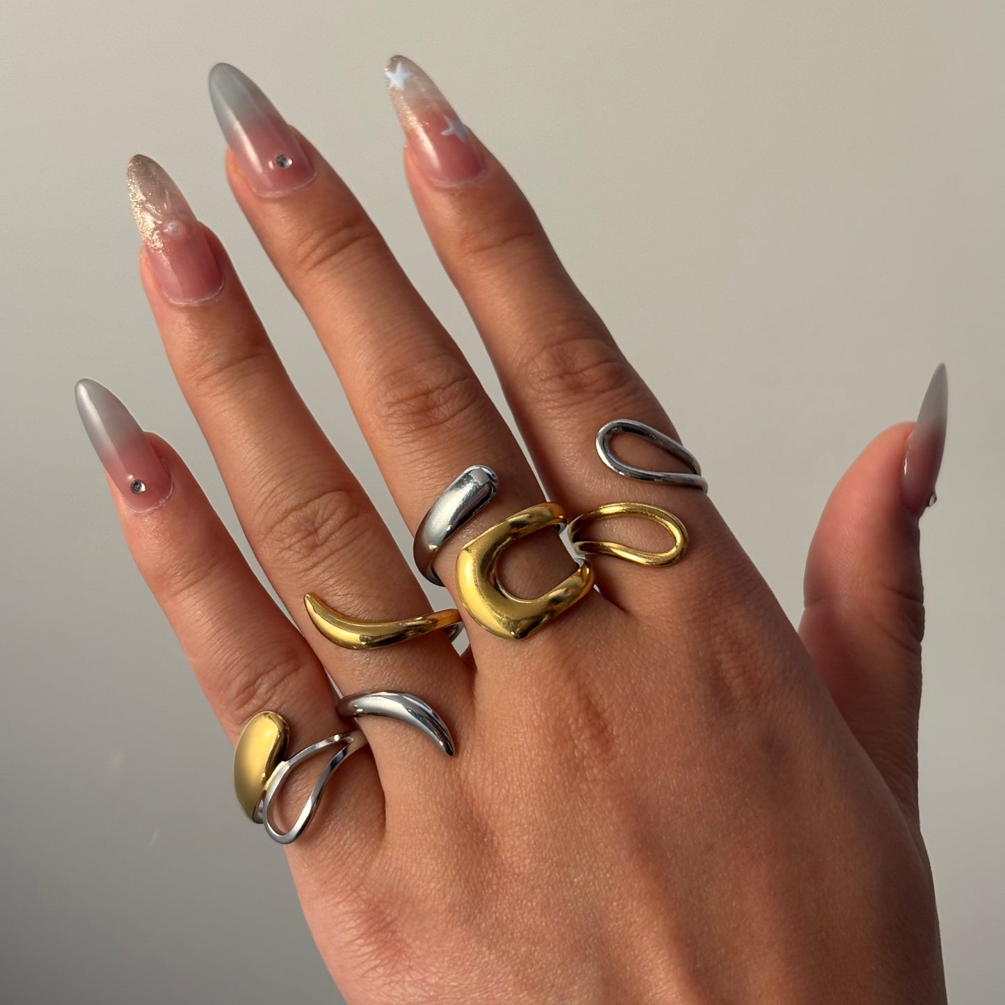 Anillos bitono de acero