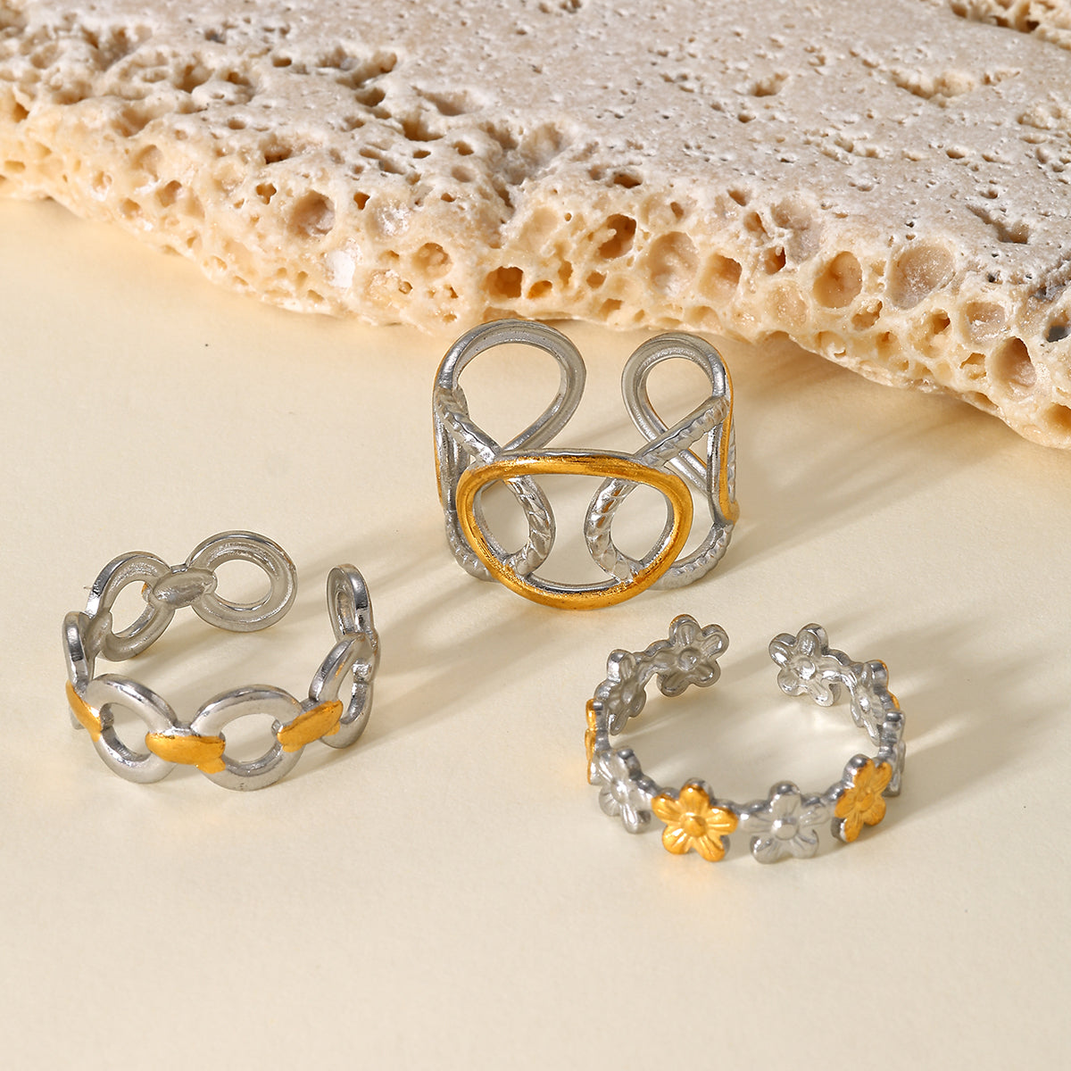 Anillos bitono de acero