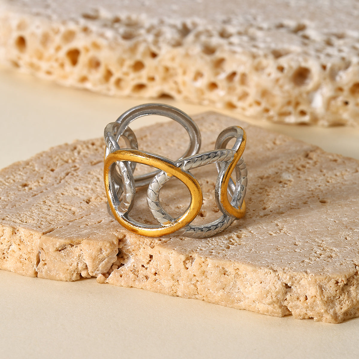 Anillos bitono de acero