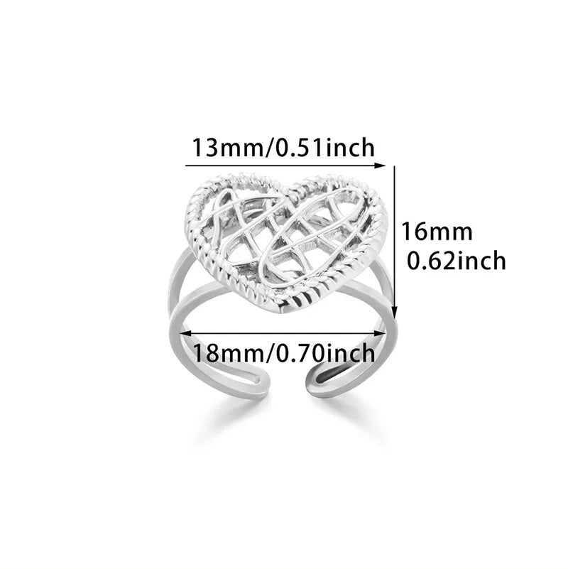 Anillos de acero - Corazon