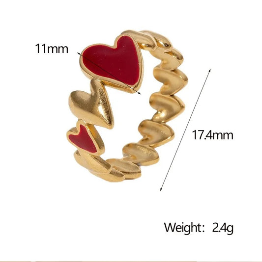 Anillos de acero - Corazones
