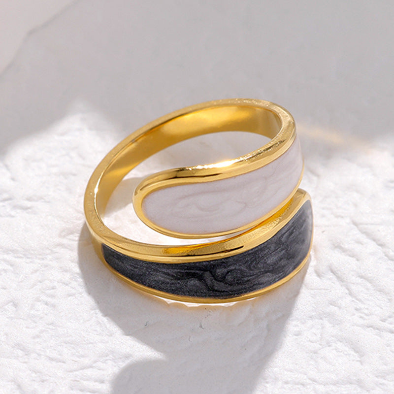 Anillos de acero - Blanco y negro