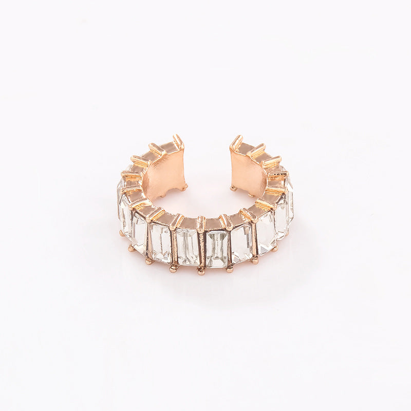 Earcuffs con cristales de colores