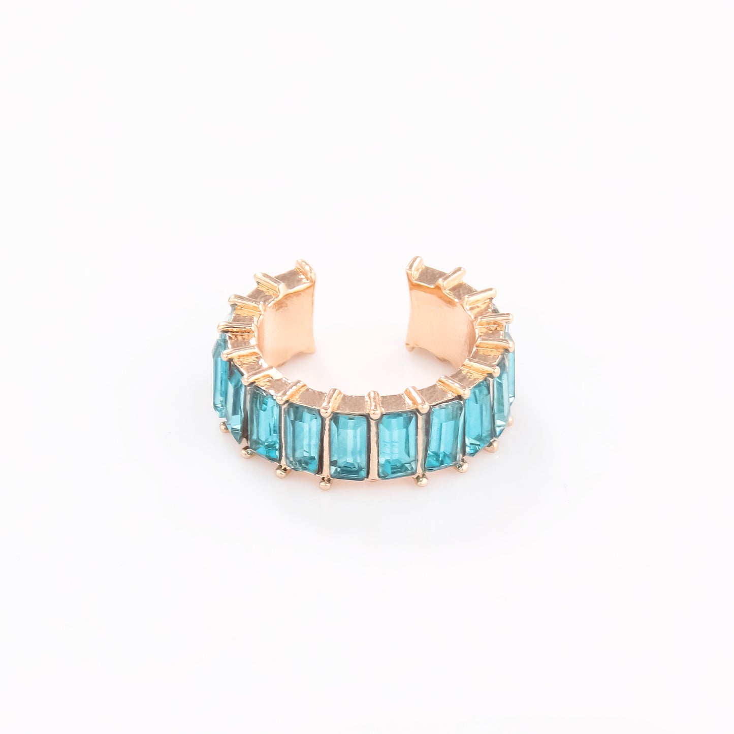 Earcuffs con cristales de colores