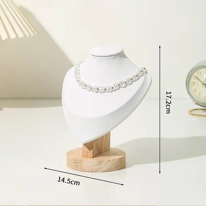 Exhibidor tipo cuello, busto para cadenas y collares