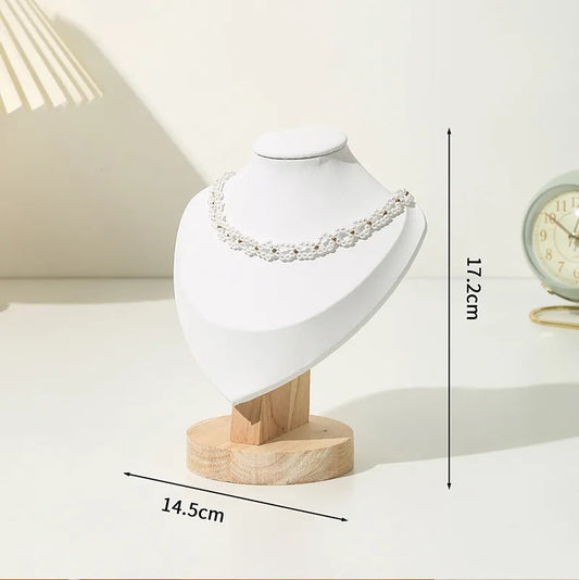 Exhibidor tipo cuello, busto para cadenas y collares