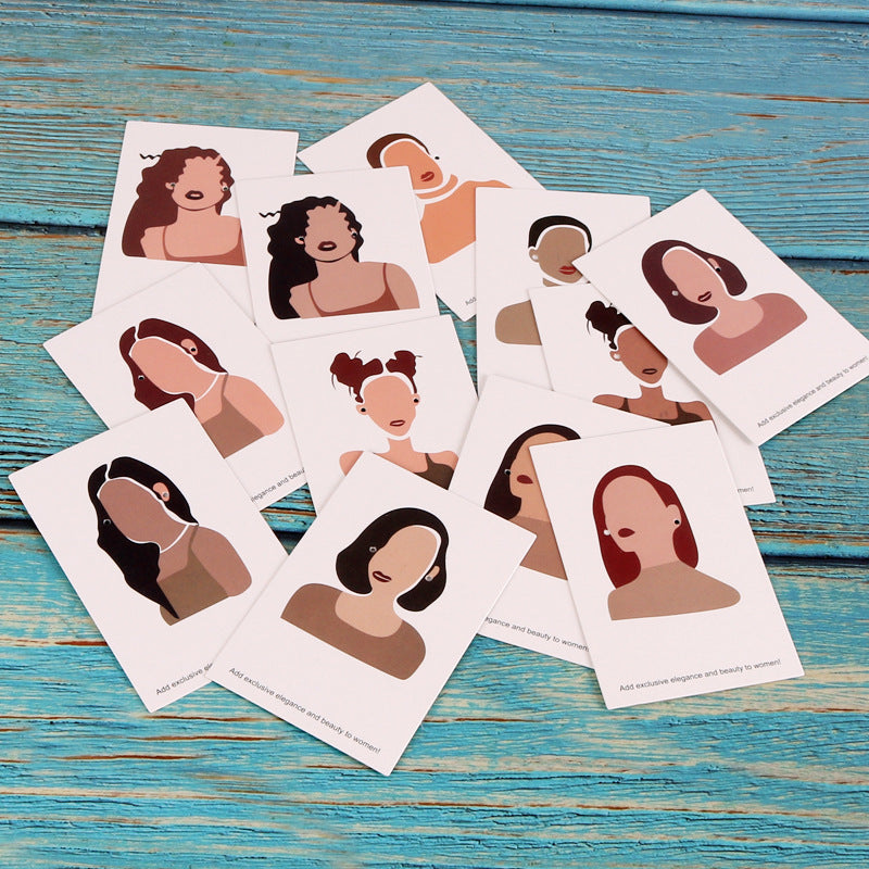 Tarjetas para exhibicion de zarcillos 6x9cm