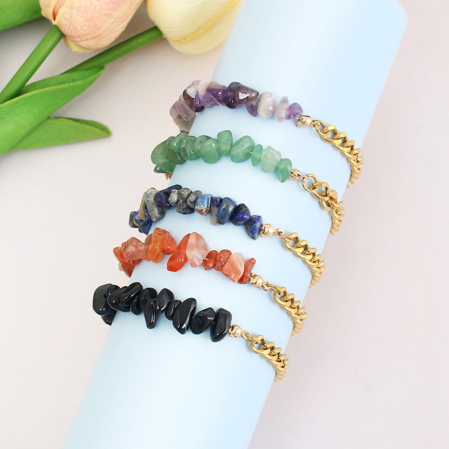 Pulseras de piedras naturales