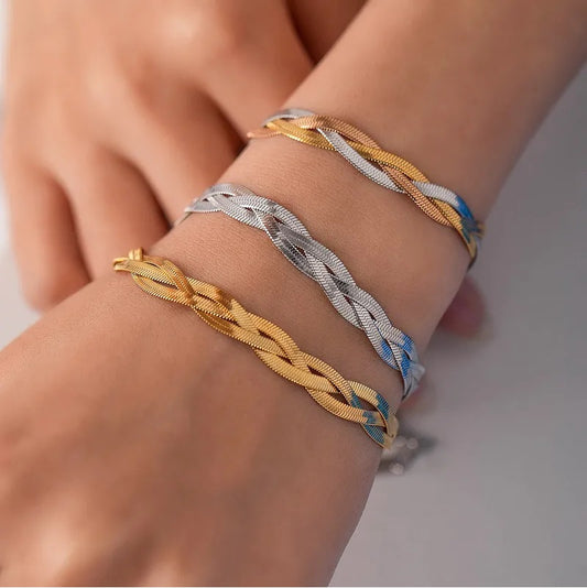 Pulsera de acero - Trenzada