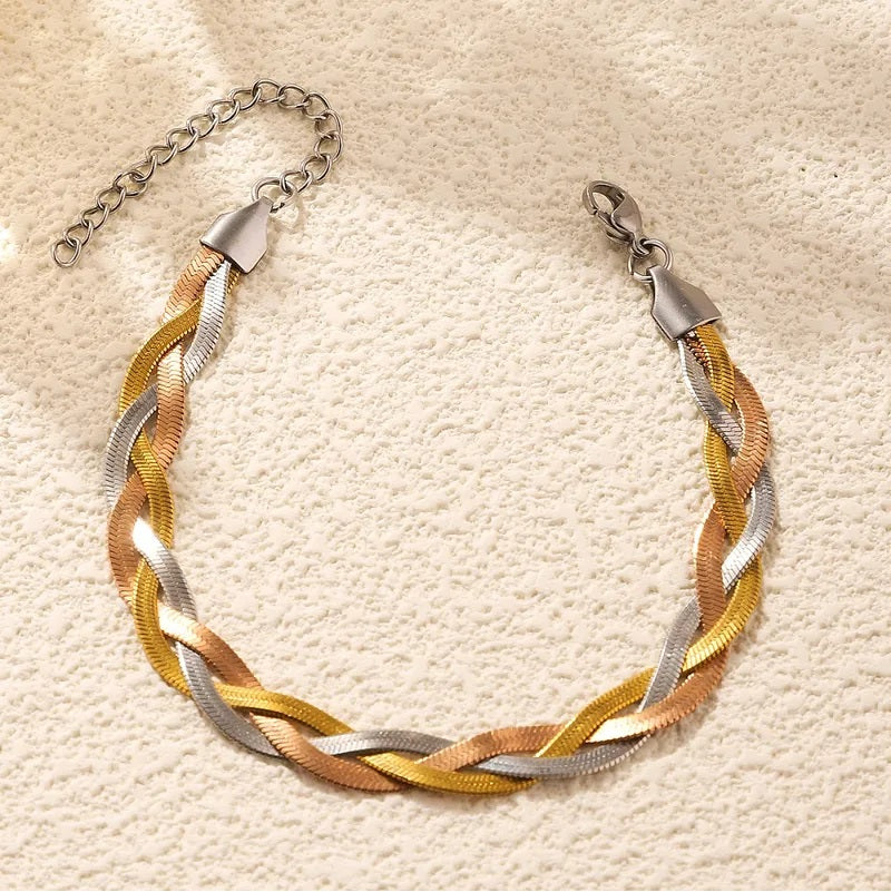 Pulsera de acero - Trenzada