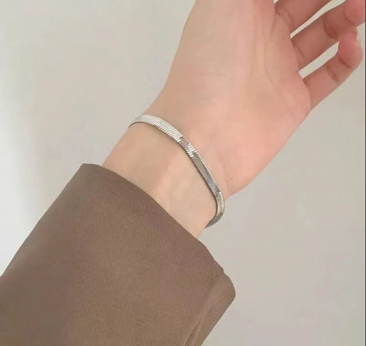 Pulseras de acero - Planas