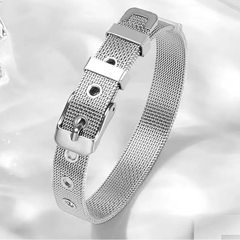 Pulsera de acero - tipo brazalete reloj