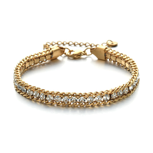 Pulseras de acero con circones