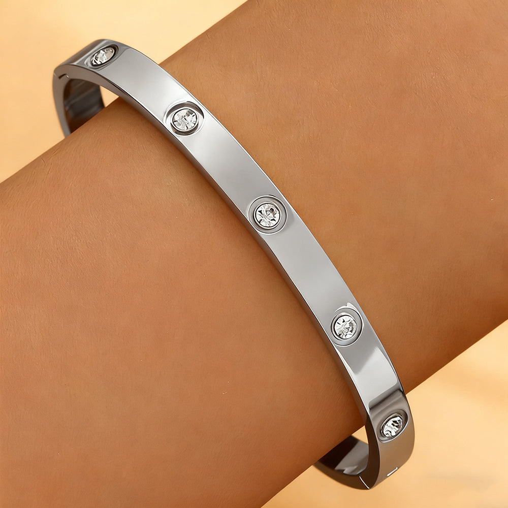 Pulseras de acero - Estilo Cartier