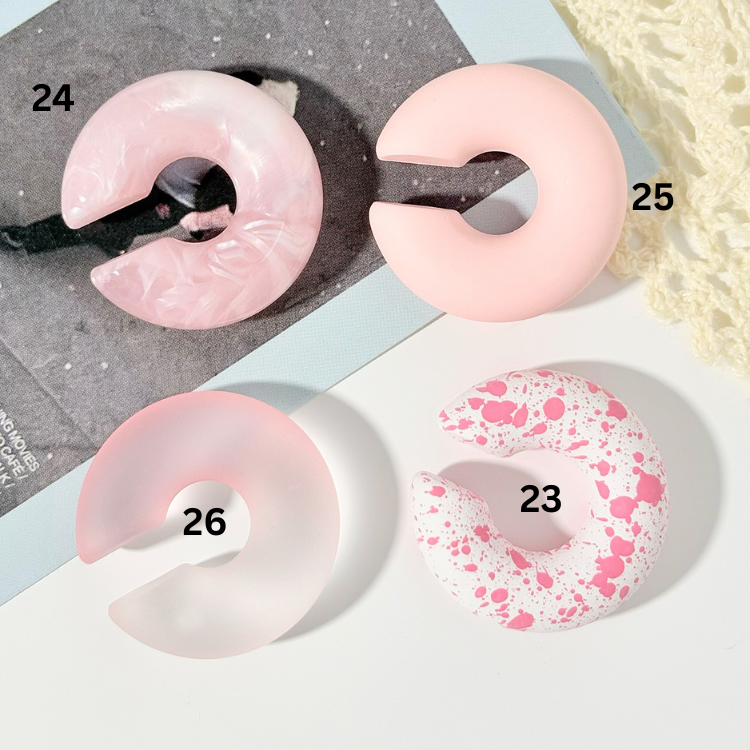 Earcuffs chunky acrilicos