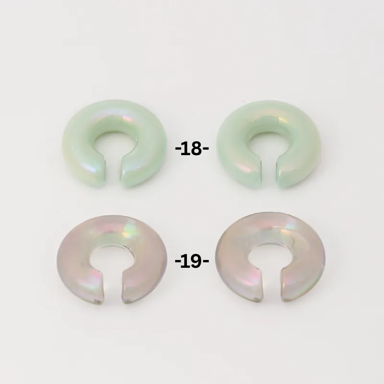 Earcuffs chunky acrilicos