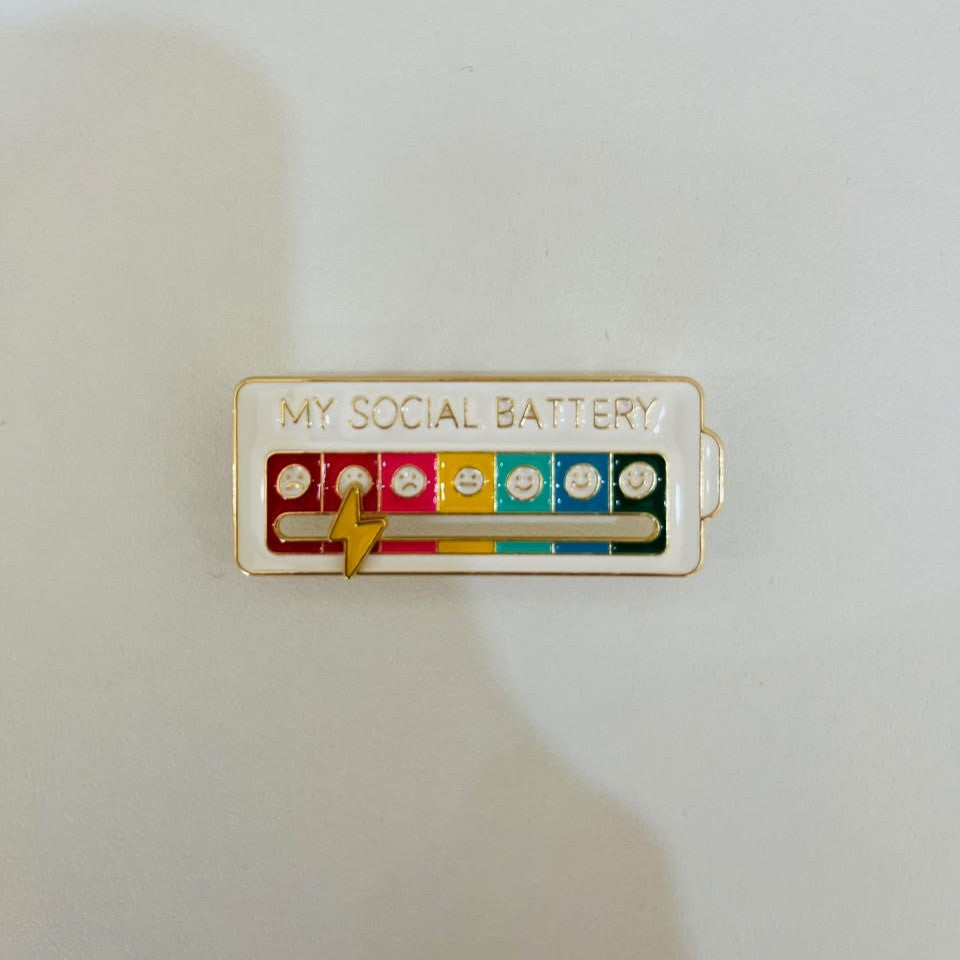 Pin o broche - bateria social